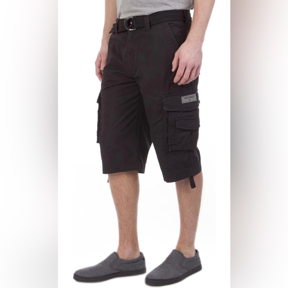 NWT Unionbay Men's Cordova Belted Messenger Cargo Short Size 30 - Picture 2 of 7
